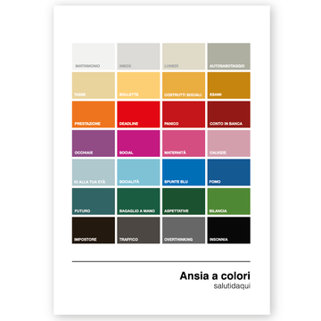 Poster Ansia a colori