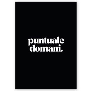 Poster puntuale domani