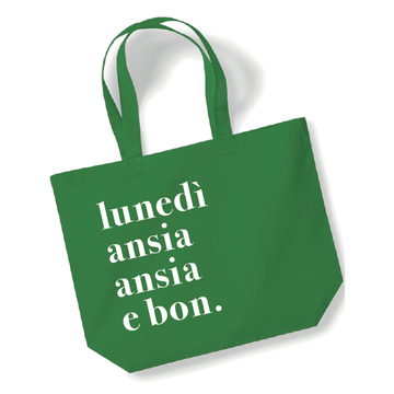 Shopping bag lunedì ansia
