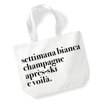 Shopping bag settimana bianca