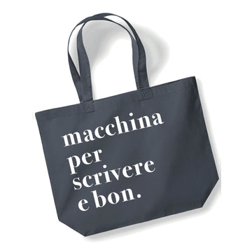 Shopping bag macchina per scrivere