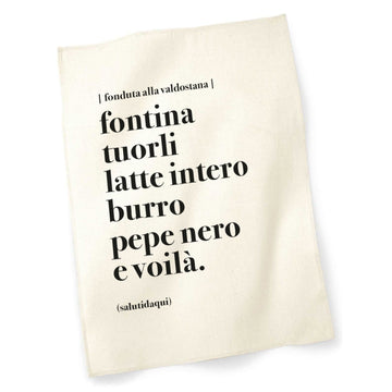 Strofinaccio fonduta alla valdostana