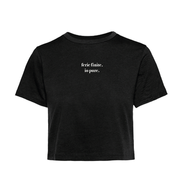 T-Shirt Crop ferie finite. io pure.