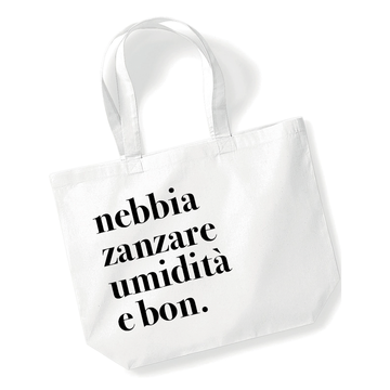 Shopping bag nebbia