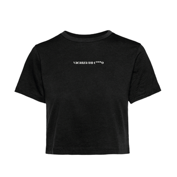 T-Shirt Crop vacanza un c***o