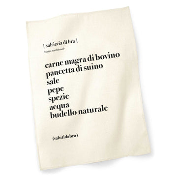 Strofinaccio salsiccia cruda