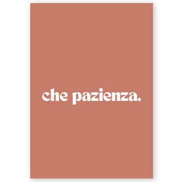 Poster che pazienza