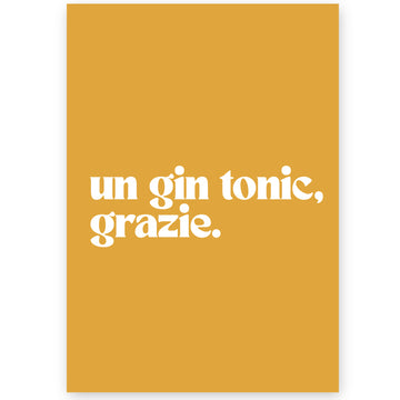 Poster gin tonic