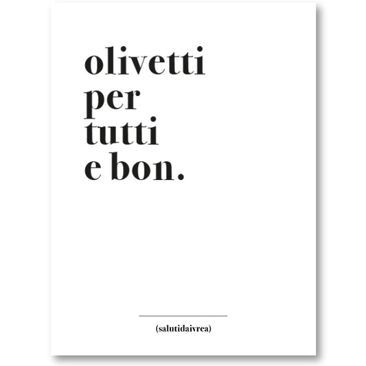 Poster Olivetti