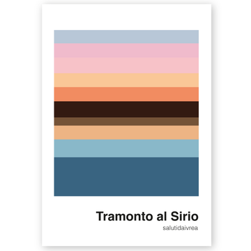 Poster Tramonto al Sirio