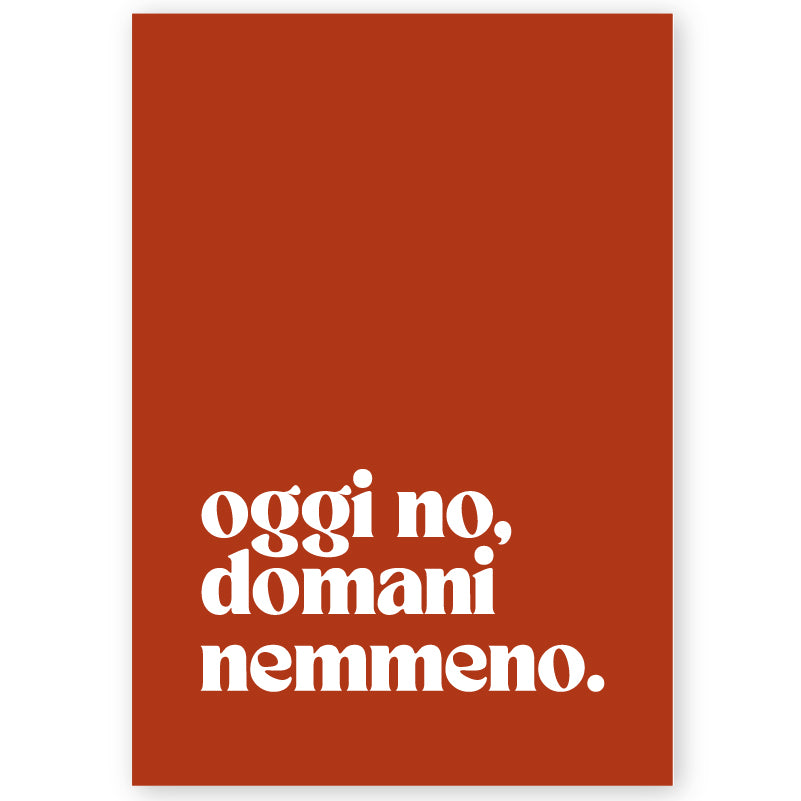 Poster oggi no