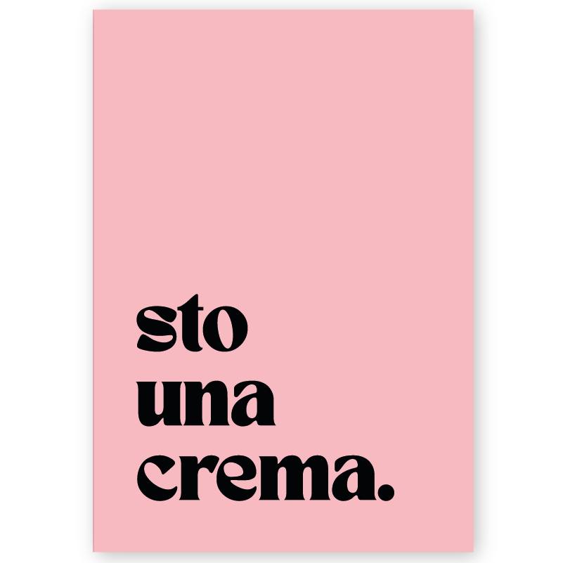 Poster sto una crema