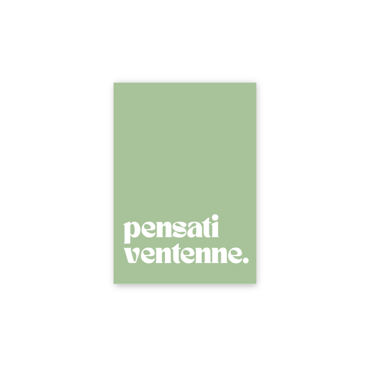 Poster pensati ventenne