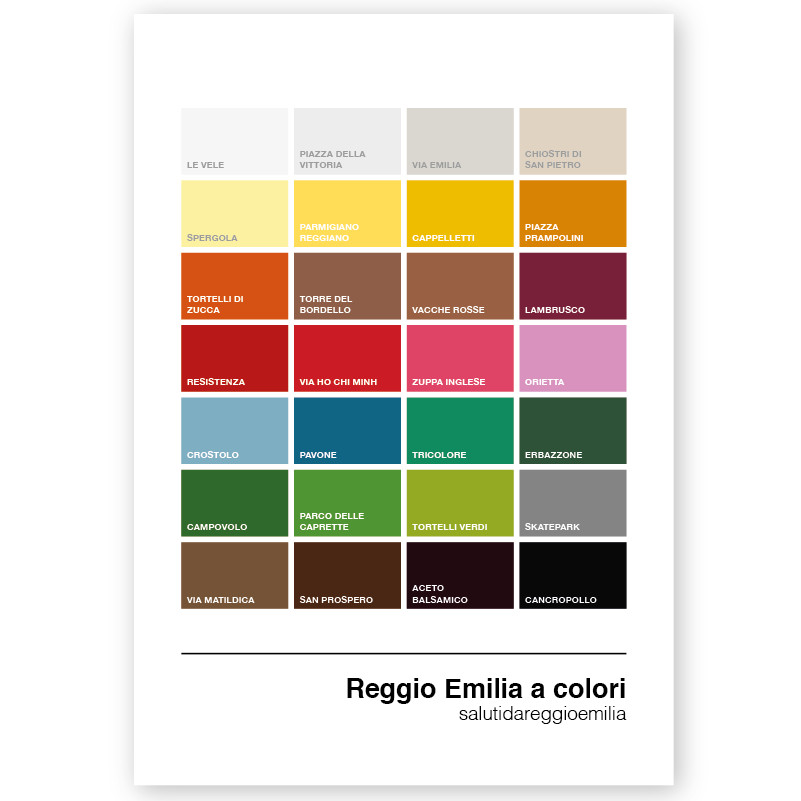 Poster Reggio Emilia a colori