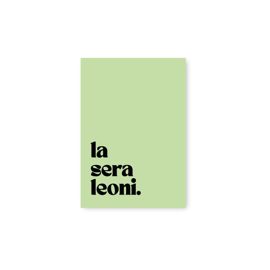 Poster la sera leoni