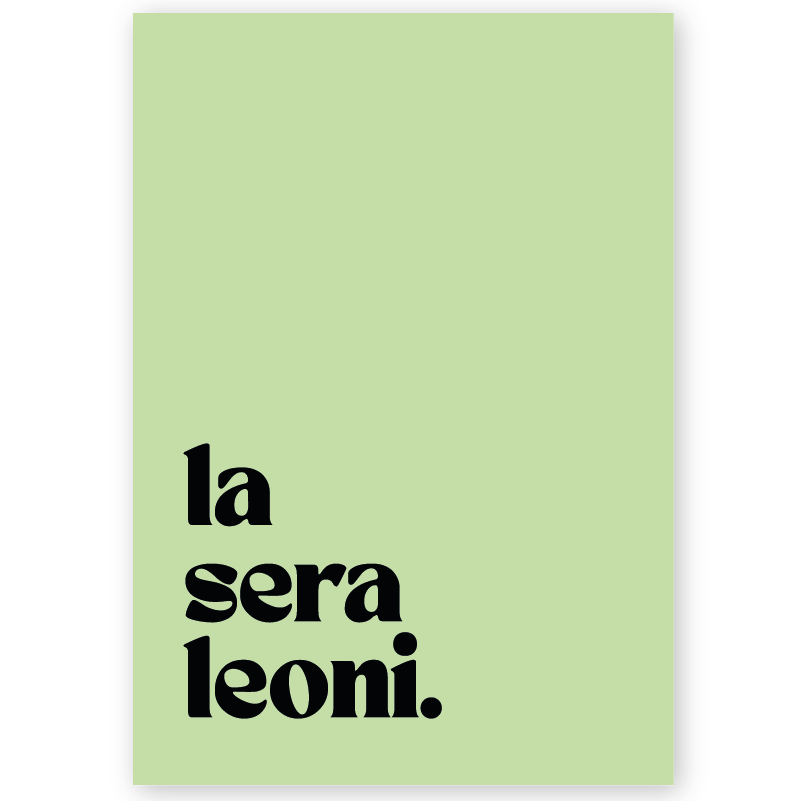 Poster la sera leoni