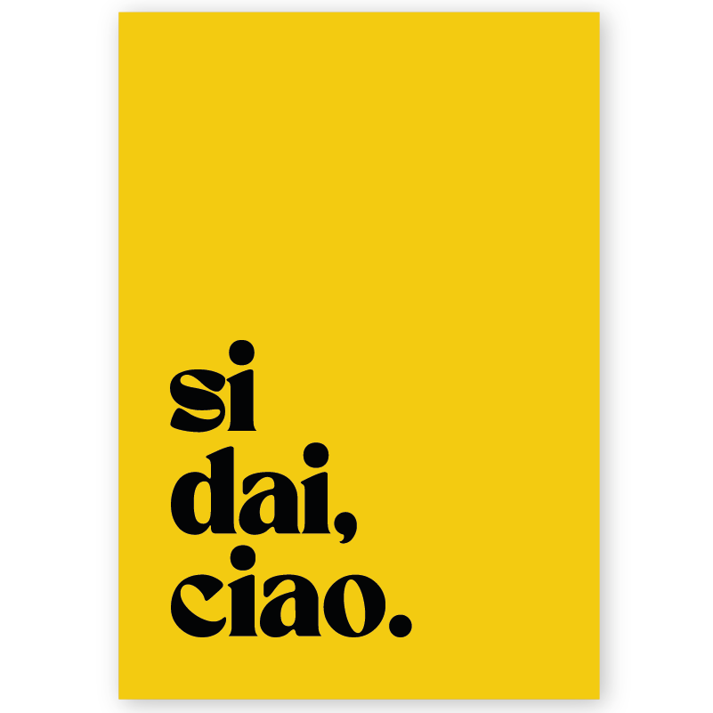 Poster si dai ciao