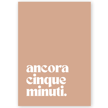 Poster Ancora cinque minuti
