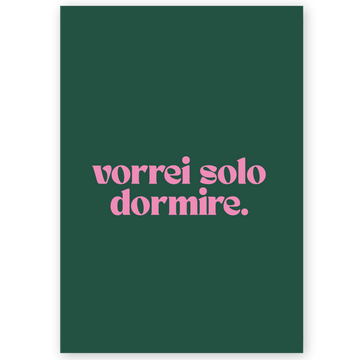 Poster Vorrei solo dormire