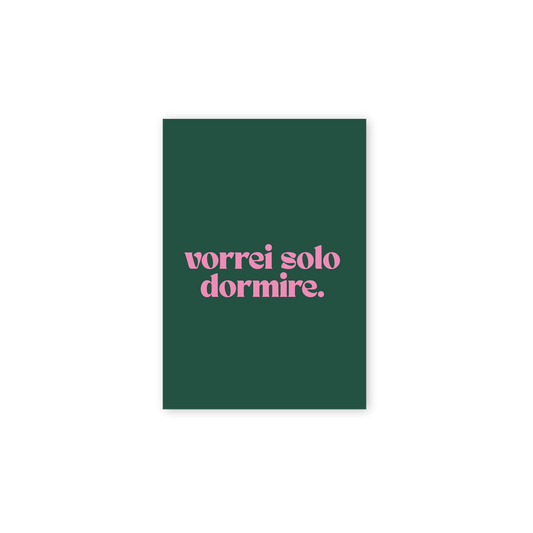 Poster Vorrei solo dormire