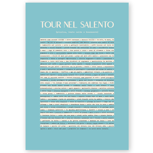 Poster Tour nel Salento