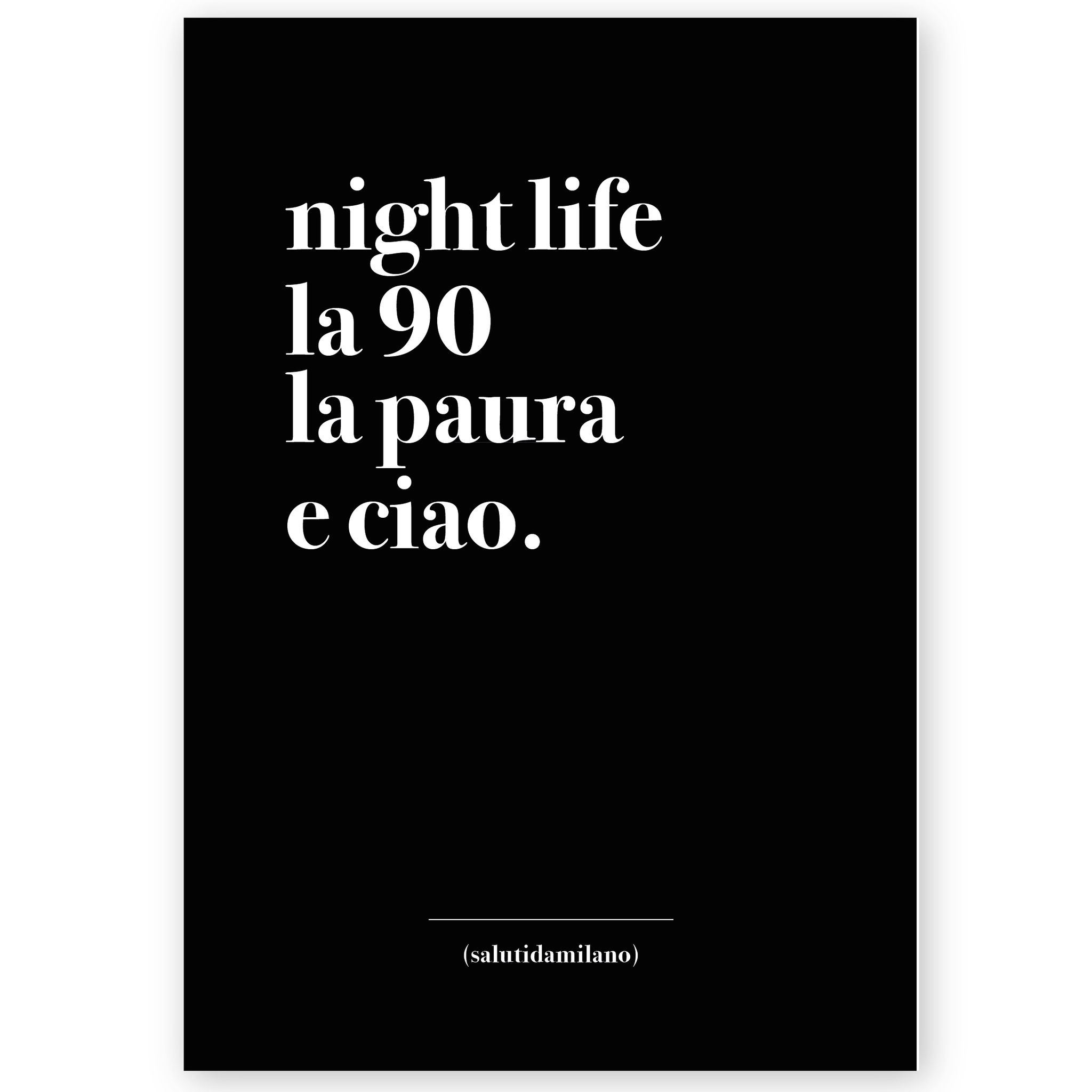 Poster night life  (salutidamilano)