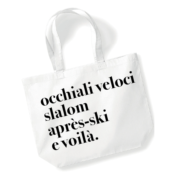 Shopping bag occhiali veloci