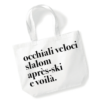 Shopping bag occhiali veloci