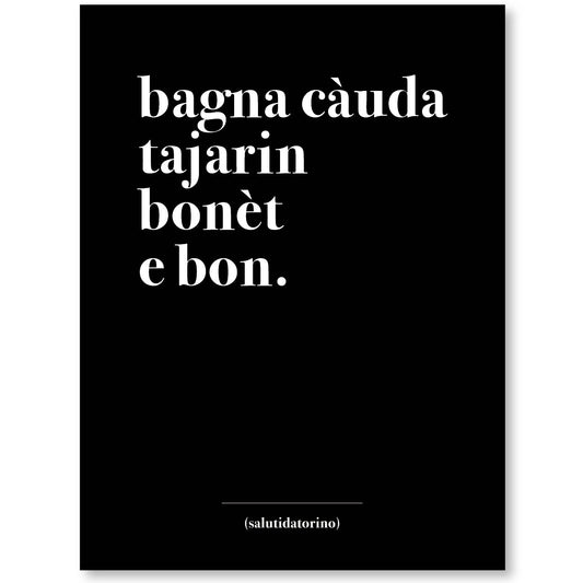 Poster Bagna càuda
