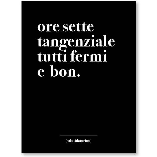 Poster Tangenziale
