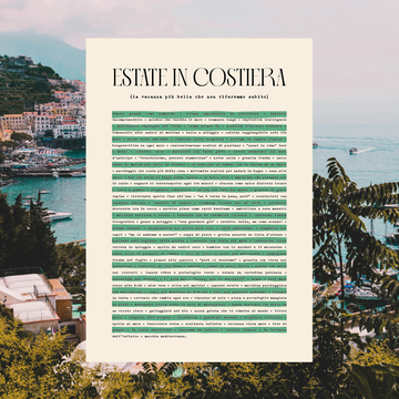 Poster estate in costiera