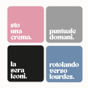 Set sottobicchieri mood