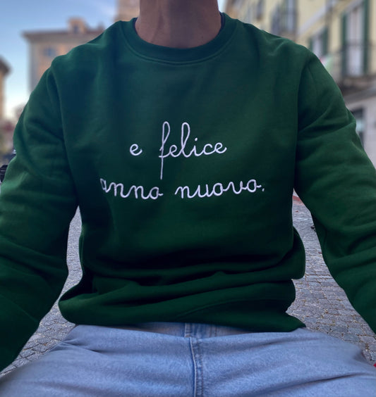 Felpa Unisex Natale "e felice anno nuovo"