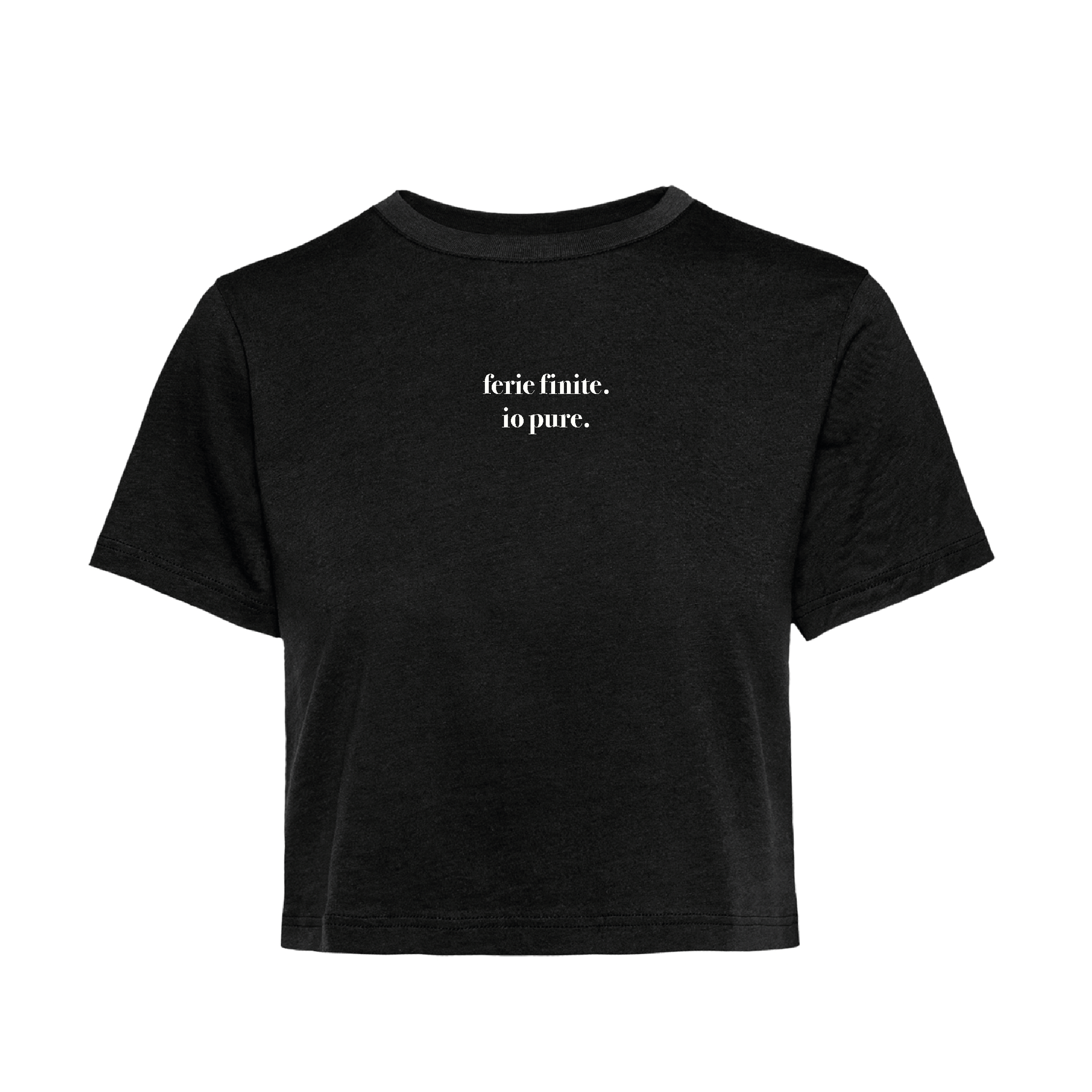T-Shirt Crop ferie finite. io pure.