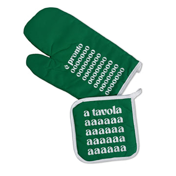 Guanto e presina cucina