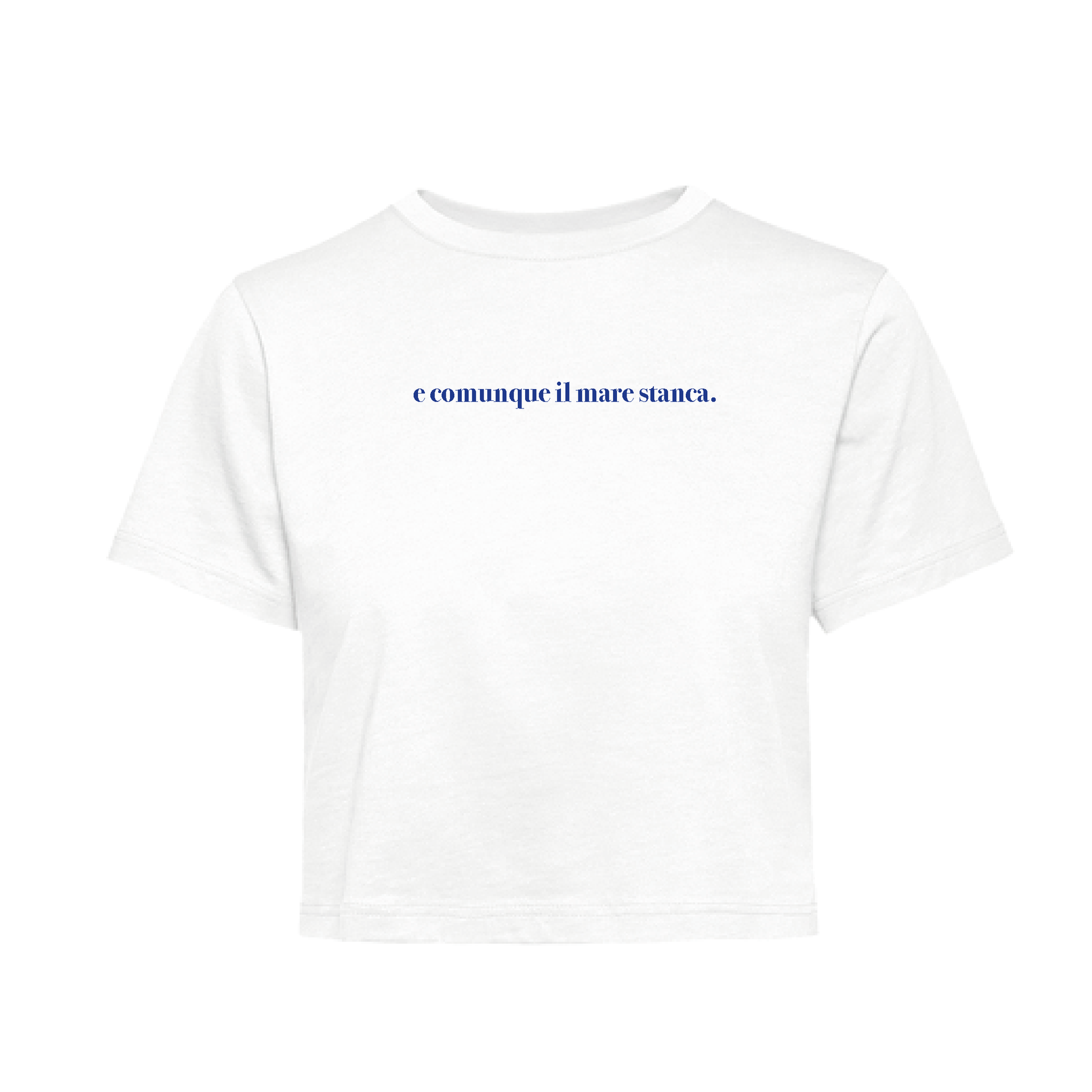 T-Shirt Crop e comunque il mare stanca