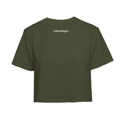 T-Shirt Crop la sera leoni