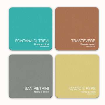 Sottobicchieri set fontana di Trevi