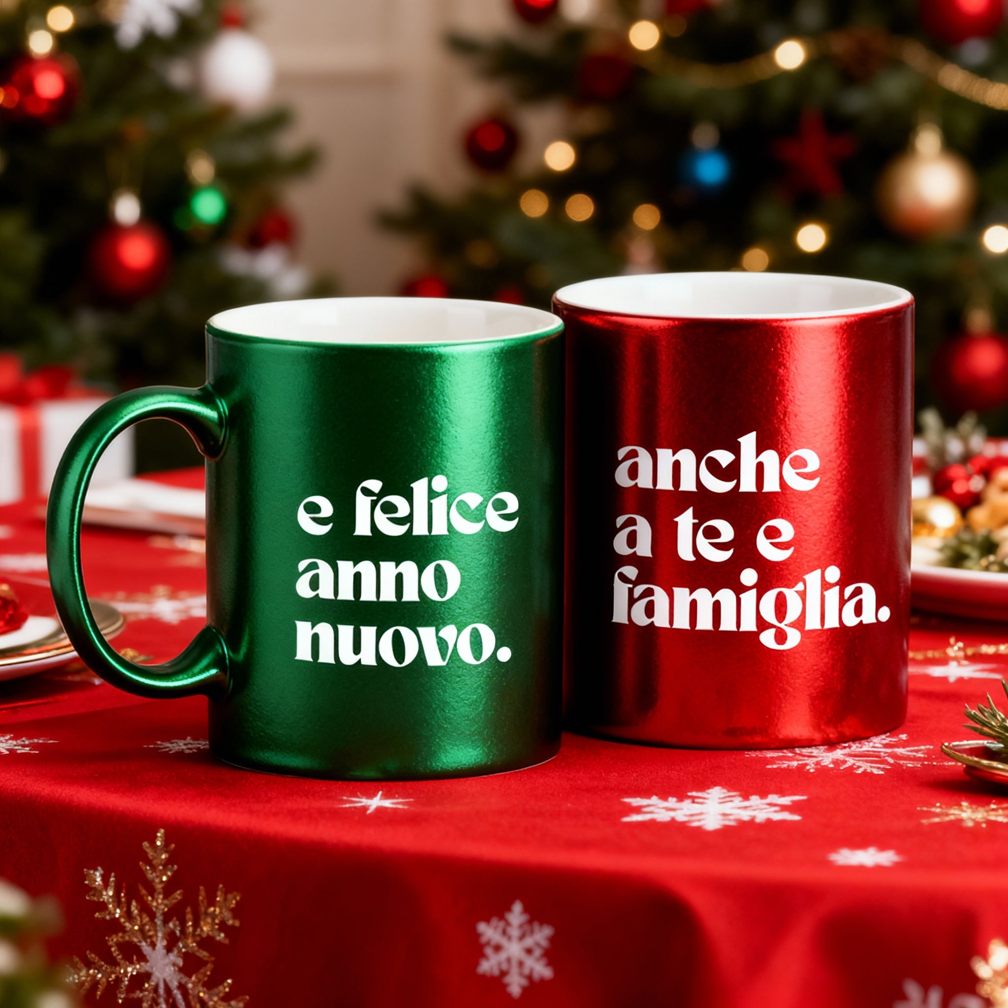 Coppia di Tazze Natale
