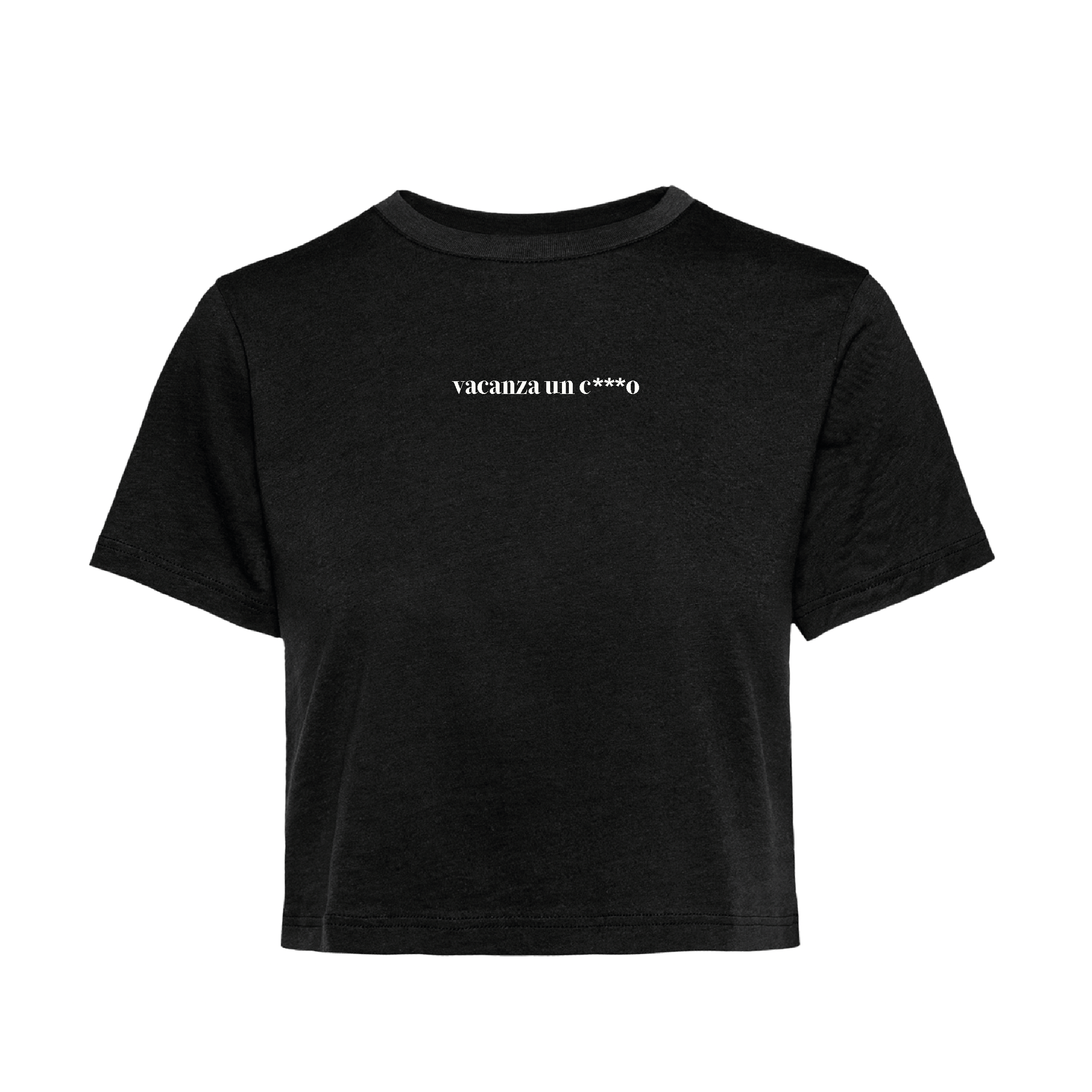 T-Shirt Crop vacanza un c***o