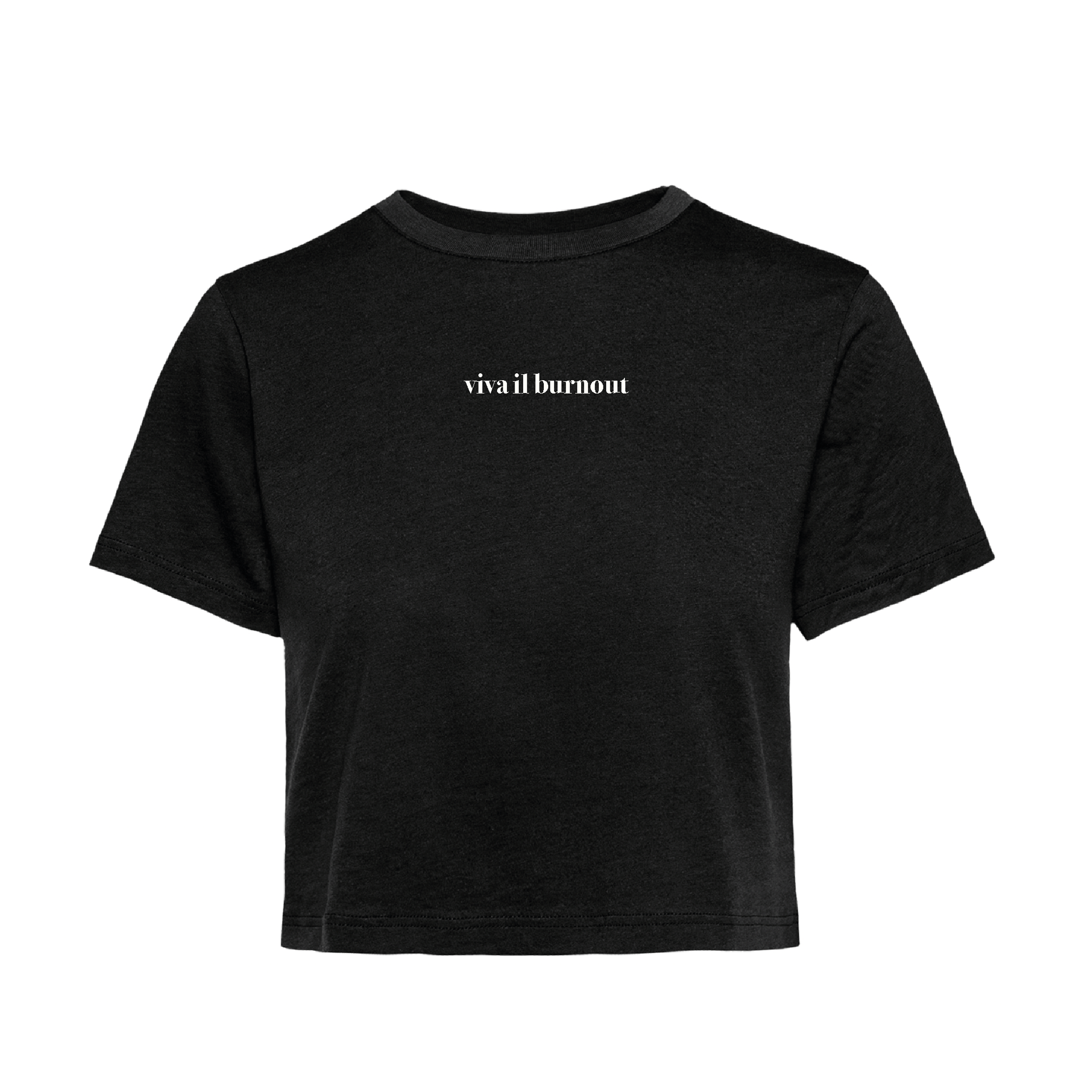 T-Shirt Crop burnout